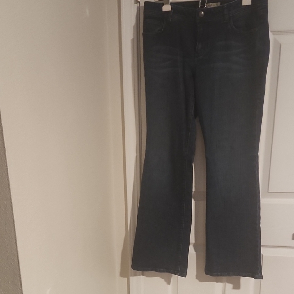 CAbi Dark Blue Flare Jeans